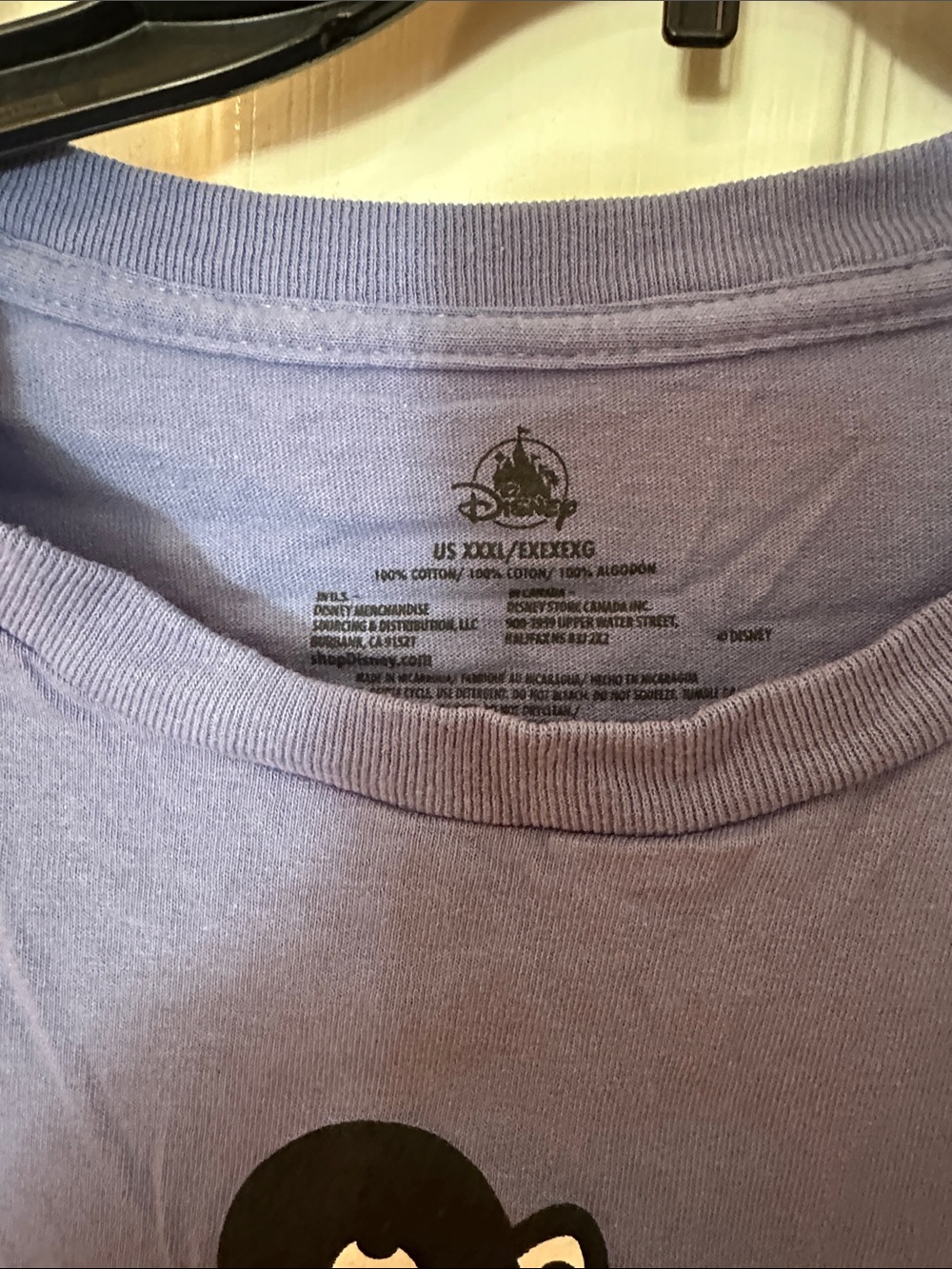 Disney Lavender Minnie Mouse Short Sleeve Tee - Picture 2 of 2